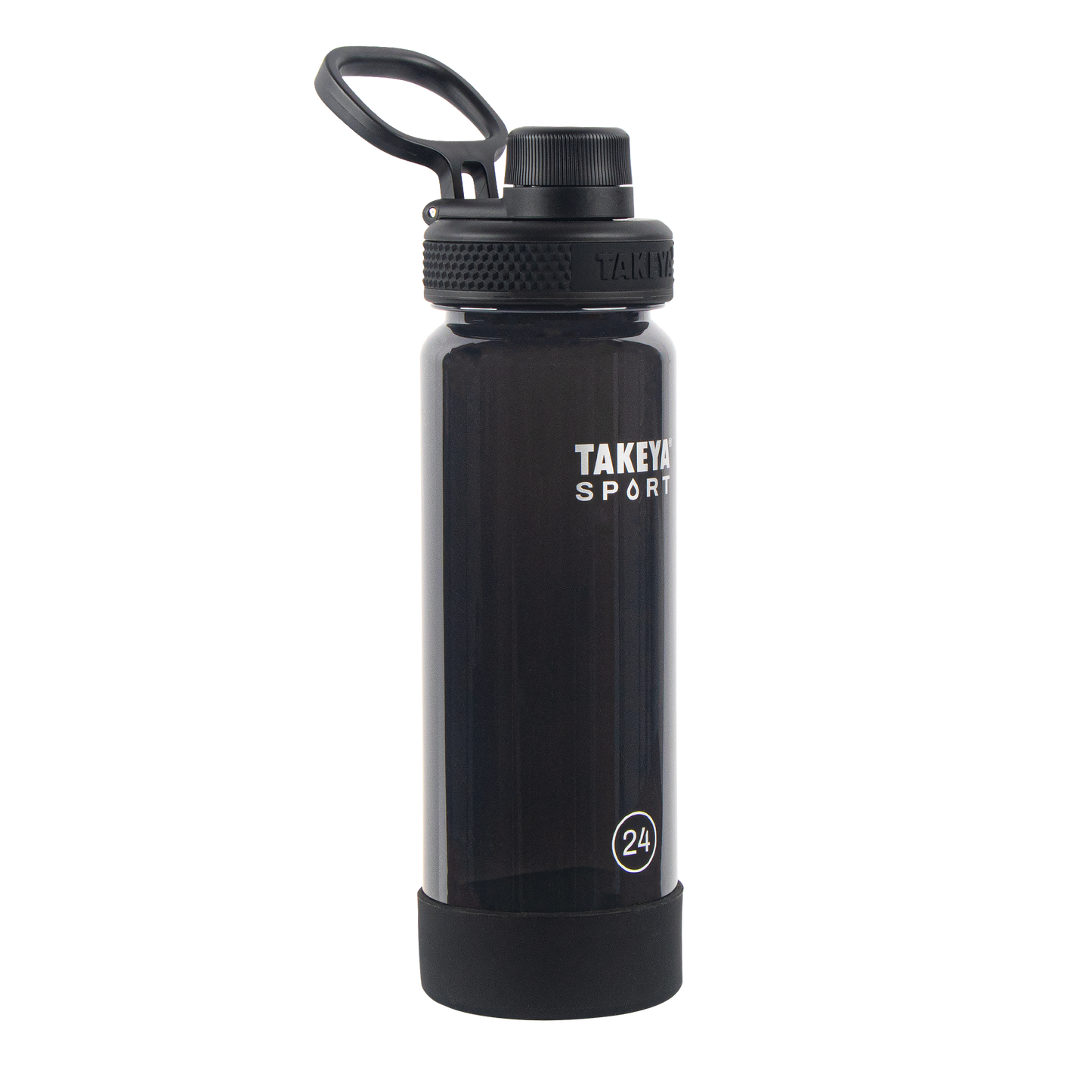 tritan-sport-water-bottle-with-spout-lid-f0 51664-TKS-Tritan-Spout-24-GrandSlamBlack-frontangle.png
