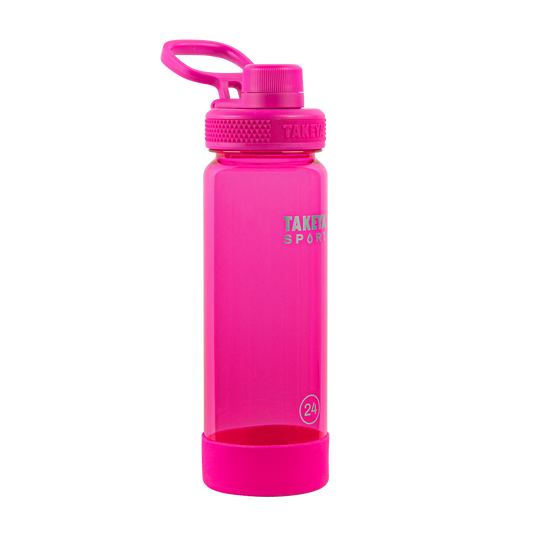 tritan-sport-water-bottle-with-spout-lid-f0 51671-TKS-Tritan-Spout-24-PinkSweep-frontangle.png