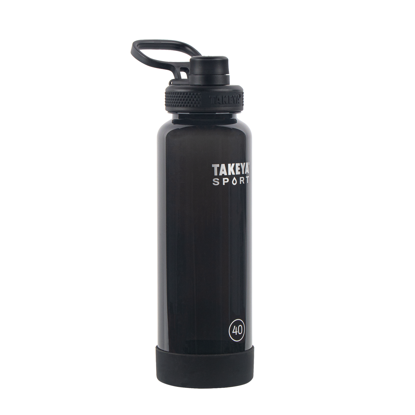 tritan-sport-water-bottle-with-spout-lid-f0 52023-TKS-Tritan-Spout-40-GrandSlamBlack-frontangle.png