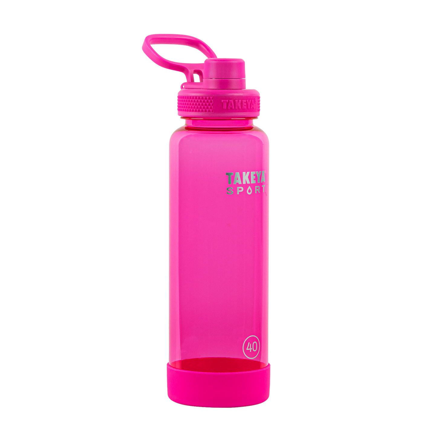 tritan-sport-water-bottle-with-spout-lid-f0 52030-TKS-Tritan-Spout-40-PinkSweep-frontangle.png