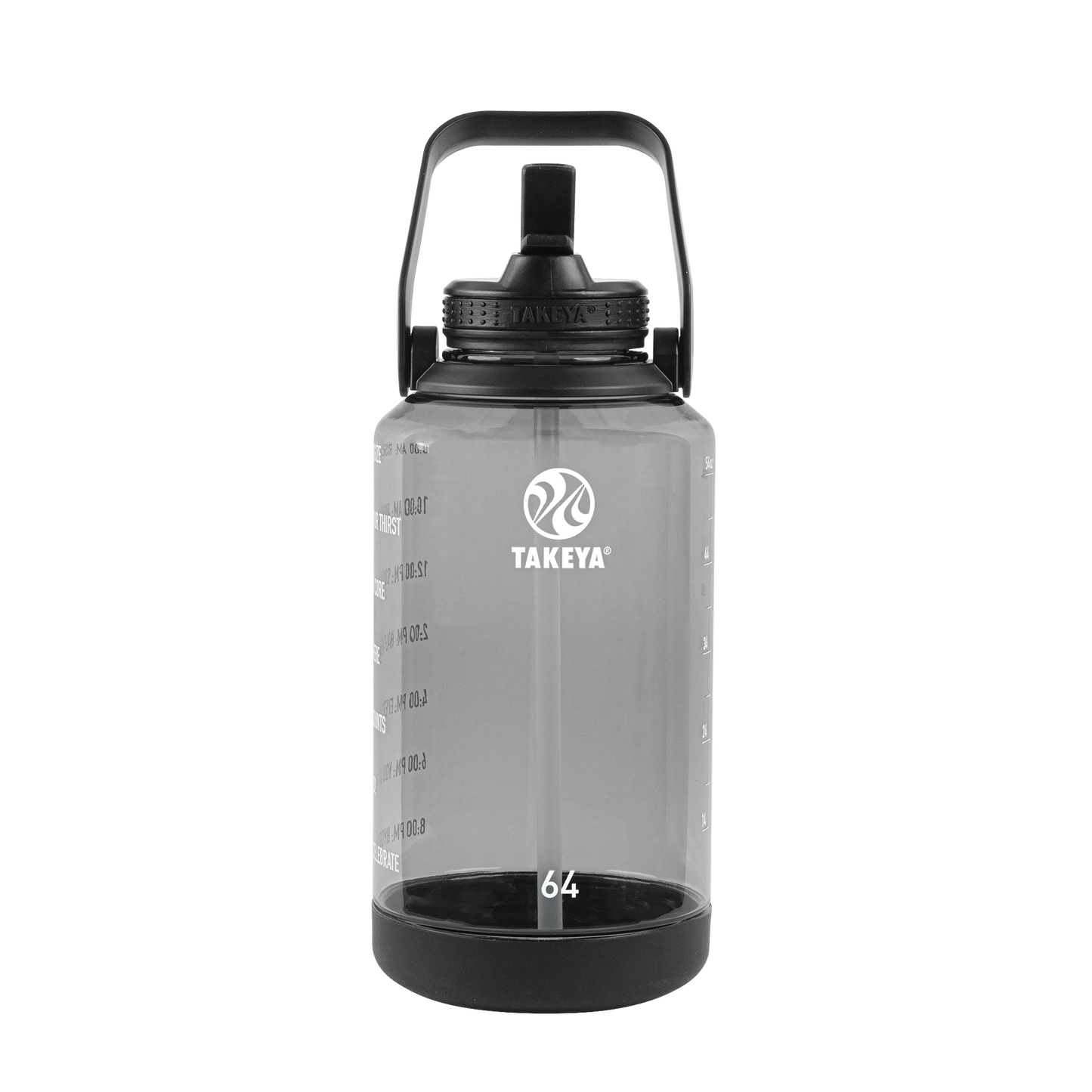 tritan-motivational-water-bottle-with-straw-lid-v6 54145-Tritan-Straw-Motivational-64-StormyBlack-front.png